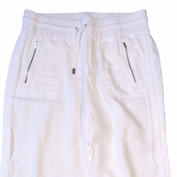 Athleta Linen Pants Retreat Linen High Rise Wide Leg Pant Women's size 14 - Picture 5 of 11
